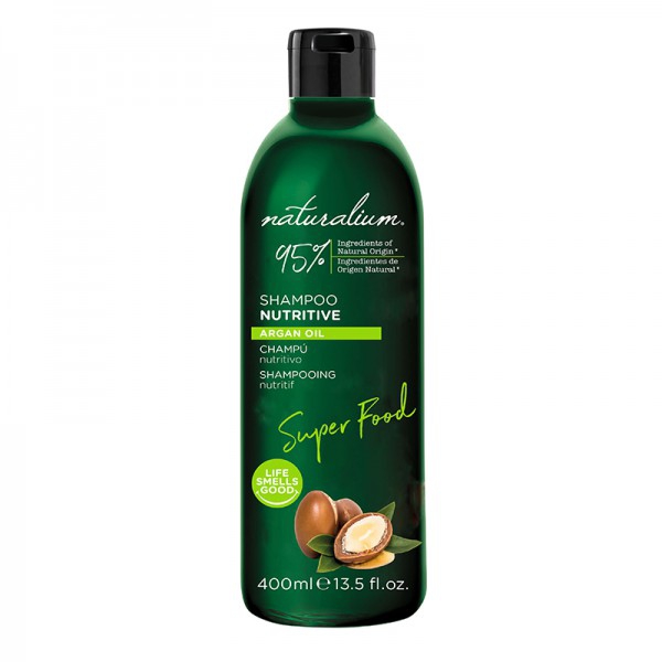 Naturalium Superfood Argan Oil Nourishing Shampoo (400 ml): Reinigt und macht Ihr Haar weich, während es tief mit Feuchtigkeit versorgt wird Naturalium Superfood Argan Oil Nourishing Shampoo (400 ml): Reinigt und macht Ihr Haar weich, während es tief mit Feuchtigkeit versorgt wird